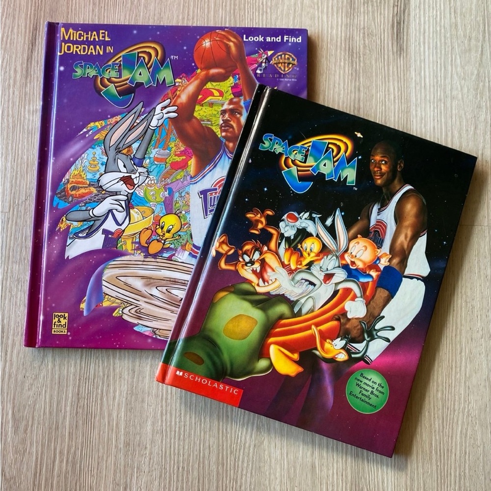 Vintage SpaceJam Book Lot Seek and Find 1996